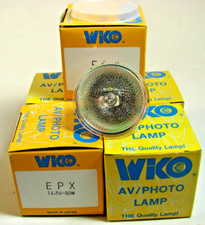 5 NOS EPX 14.5V 90W AV Photo Lamp Bulbs 2 Pin Wiko Japan