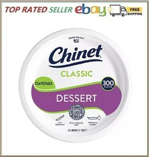 Chinet Classic Dessert Plates, 6.75", 300 ct.