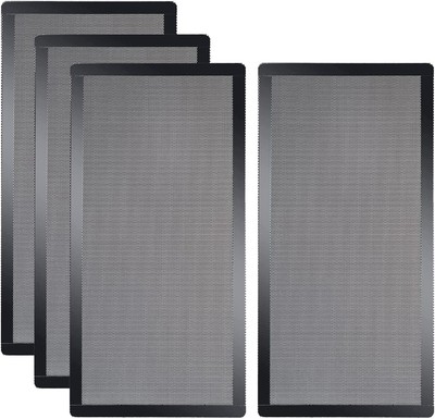 120 X 240Mm PC Case Dust Mesh Filter, [4 Pack] Magnetic Frame Computer Fan Dust
