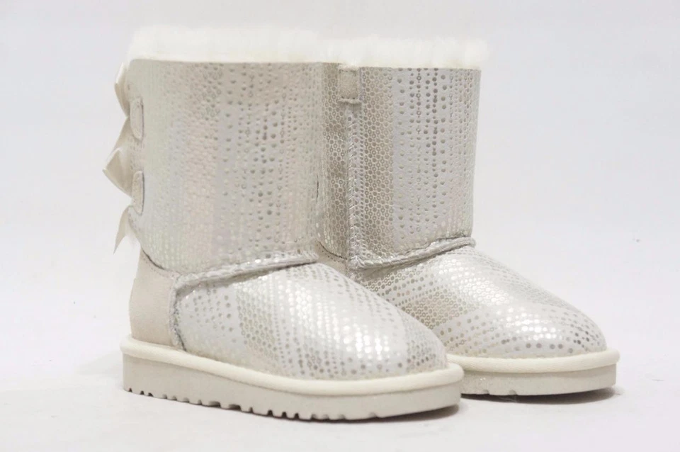 BOTAS ZAPATOS UGG AUSTRALIA SHORT BAILEY BLING BOW # 1004797T NIÑOS O BEBÉS 25/8 Foto 3 de 4