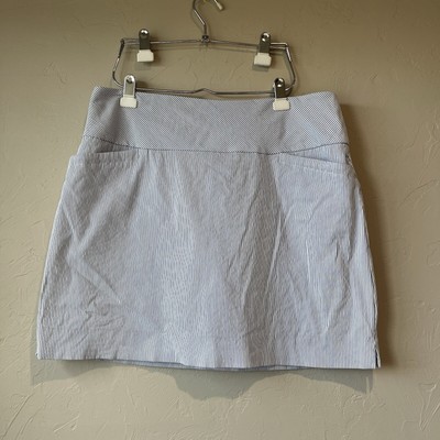SC&Co Skort Blue White Striped Tennis Short Preppy Active  XL Sport Pickleball