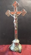 Antico Vecchio Crocefisso d'altare cm.32x12,5x9 peso g.590