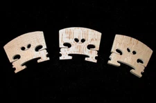 3 NEW 4/4 FULL SIZE VIOLIN BRIDGES at LOWEST SHIPPED FROM USA - PLUS FREE SHIP