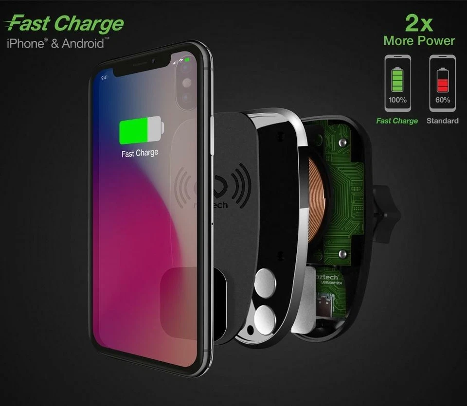 Naztech MagBuddy Wireless Charge CD Slot Mount - Image 3 of 4