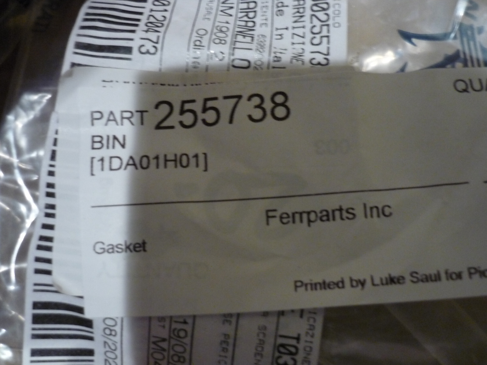 Ferrari GranTurismo,Quattroporte -Set Of 8 Intake Manifold Gaskets P/N 255738