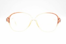 Vintage Terri Brogan 8778 Optyl Yellow Red Oval Glasses Frame NOS
