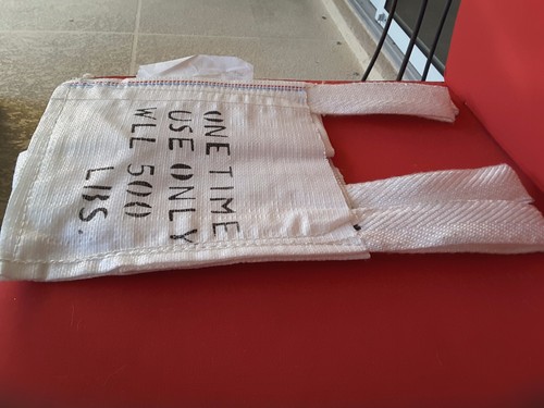 16 pezzi SACCHETTO DI SABBIA 500 LIBBRE BULK LIFT FIBCS WLL BAG TOTE poli resistente NUOVO $99 - Foto 4 di 6