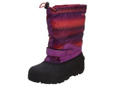 Columbia Powderbug Forty Print Big Kids BY1325-581 Razzle Boots Youth Sz 1,2,3,4