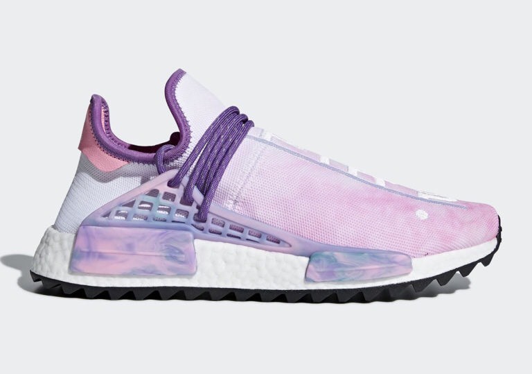 Adidas Pharrell Williams HU NMD Holi Powder Dye Pink Glow Size 9.5 