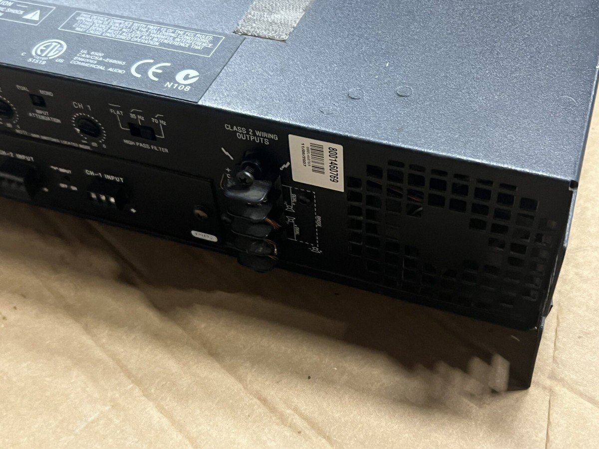 アンプ Amcron Cts 600 Crown CTS 600 Professional Stereo Power Amplifier - The