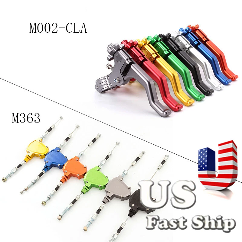 EE. UU. Ambos Rendimiento Corto Stunt & Pull Cable Embrague Palanca Para Streetbike Dirtbike Foto 3 de 4
