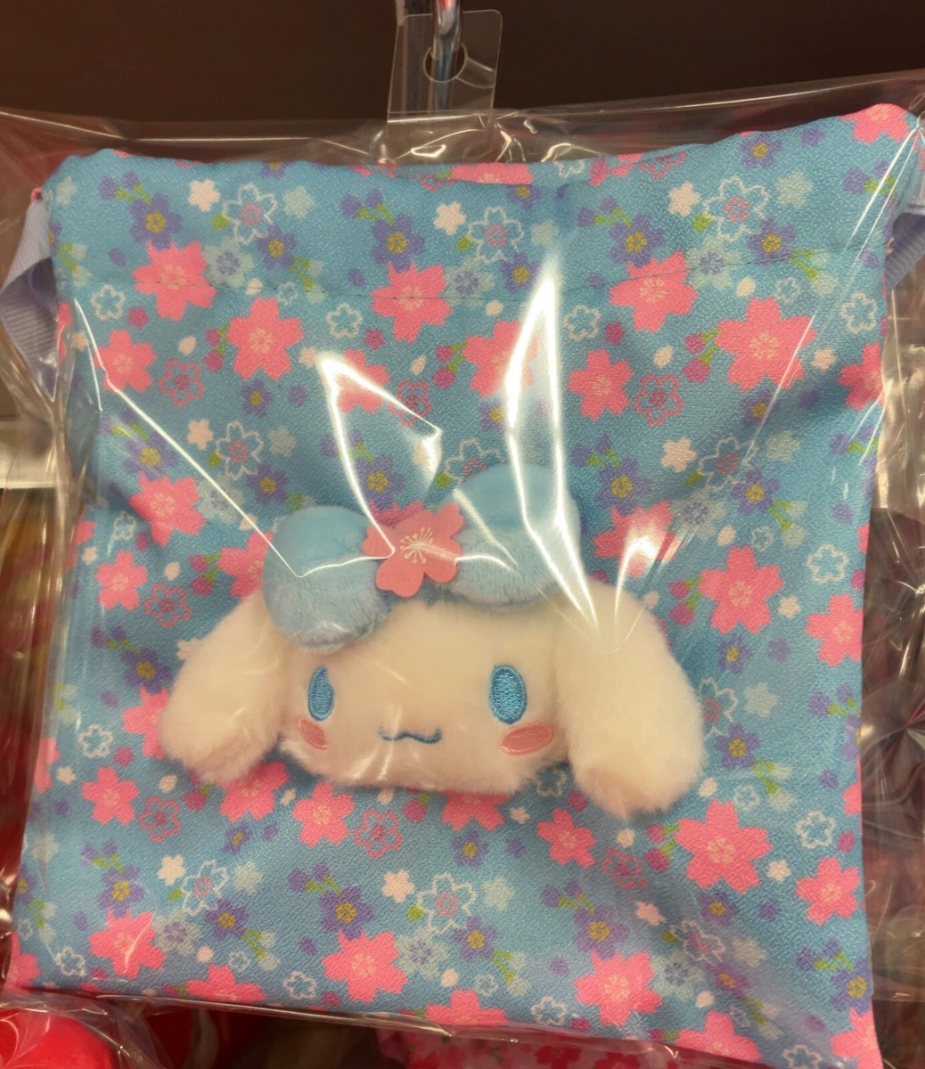 Sanrio Character Cinnamoroll Boa Face Drawstring Bag (Sakura