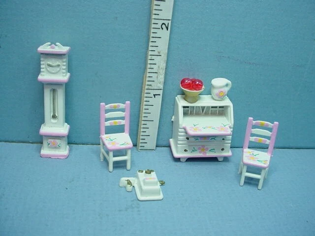 Miniature Study/Den Set #MUL5409A Handpainted  1/4 (1:48) Scale REDUCED - Image 2 of 2