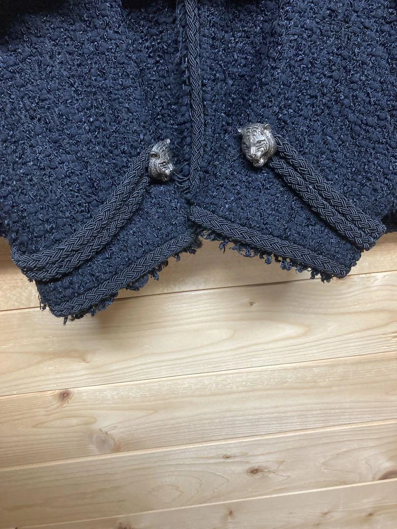 GUCCI Tiger Tweed Giacca Gonna Setup Set Moda Donna Autentica dal Giappone