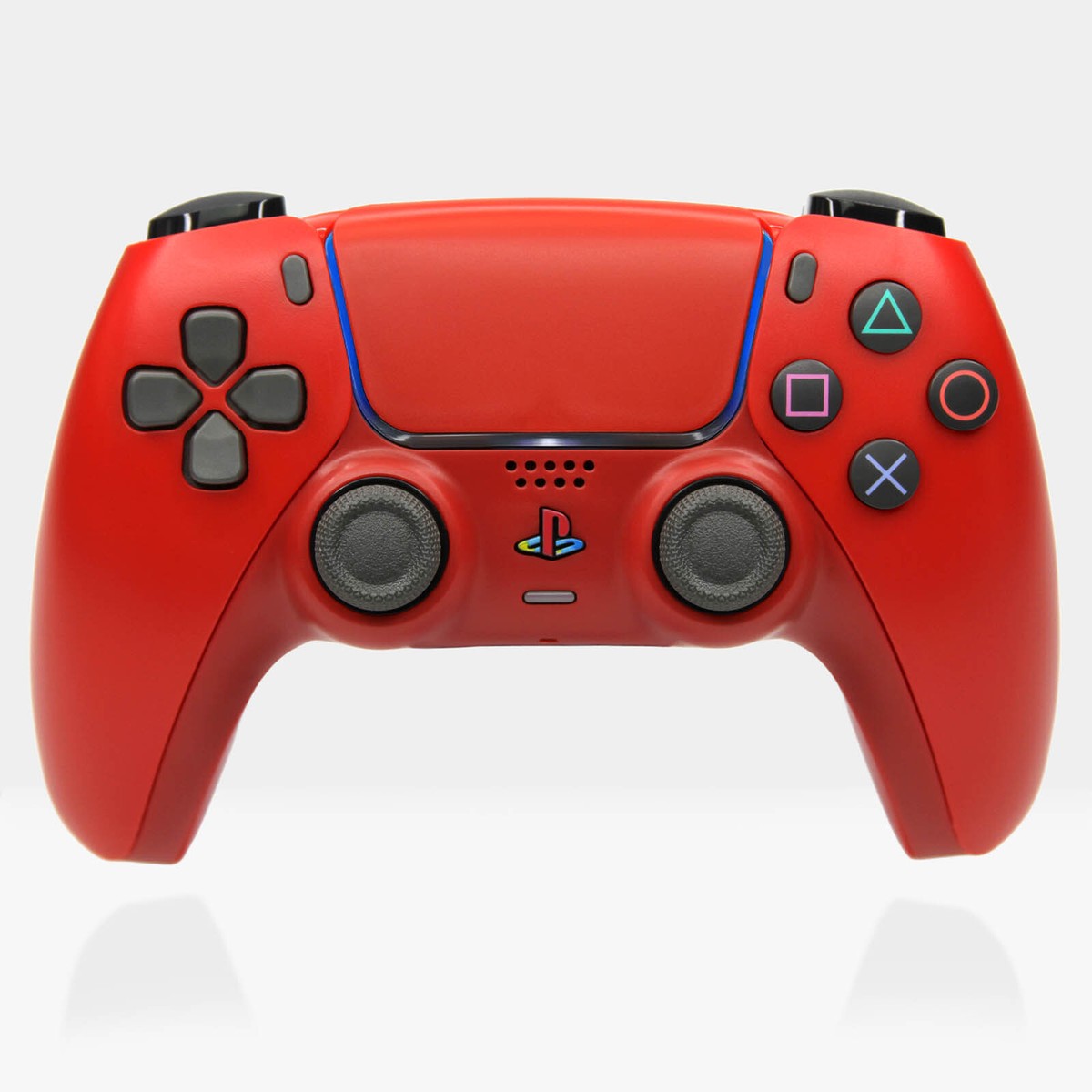 PS2 Cinnabar Red Killscreen DualSense Retro PS5 Controller Clicky