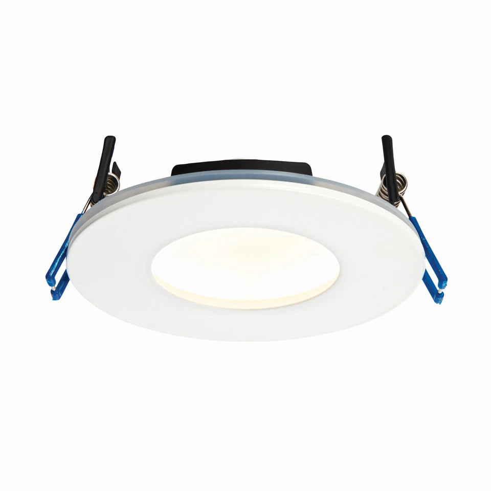 SAXBY & ENDON LIGHTING SAXBY 9W LED 3000K Slim Fire Rated Dimmable IP65 Warm White 460LM Downlight