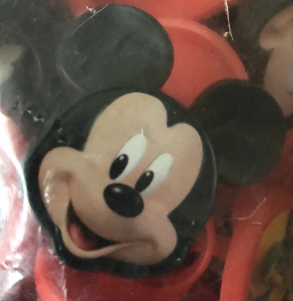 Anillos Mickey Minnie Goofy Donald, paquete a granel de 144 adornos para cupcakes, cuatro diseños Foto 3 de 4