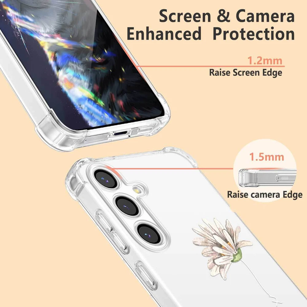 Phone Case For Samsung Galaxy S25 Ultra S24 A15 A16 A35 Personalised Clear Cover