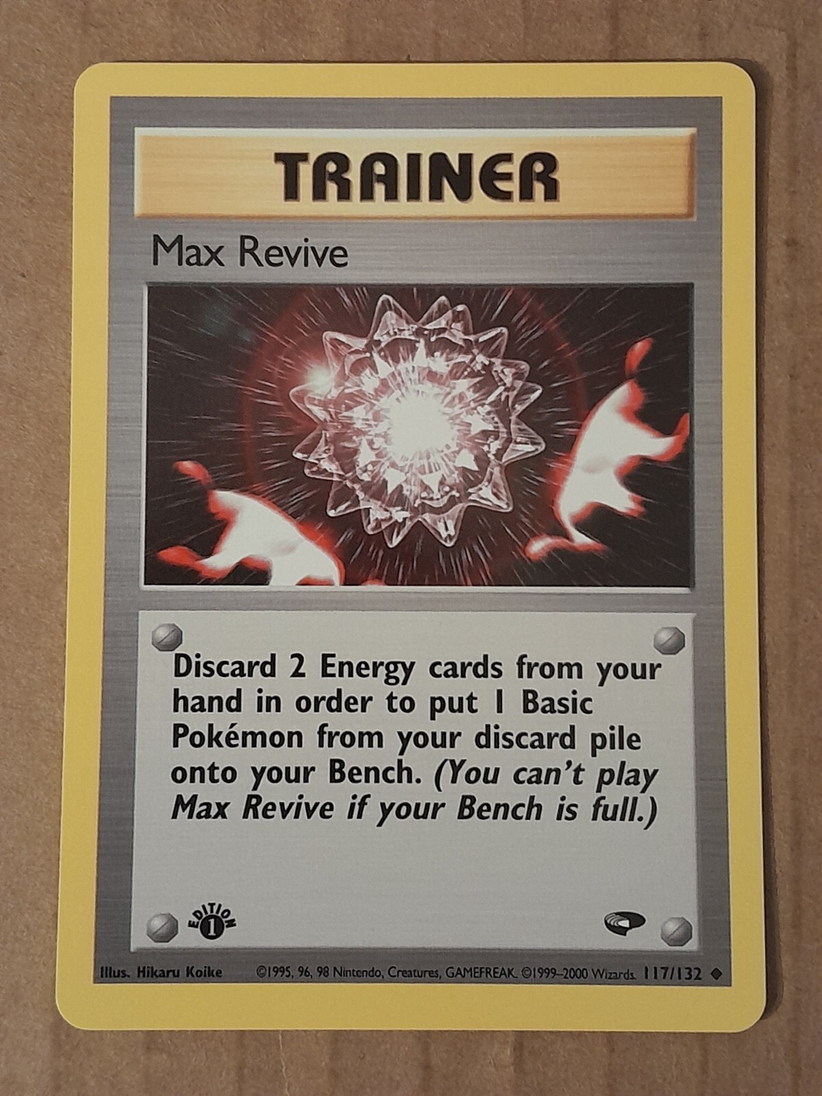 Max Revive 117/132 1st Edition Gym Challenge NM See Pictures
