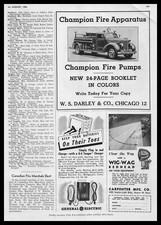 1946 Wig Wag Redhead Fire Engine Truck Lights Carpenter Mfg. Boston Ma Print Ad