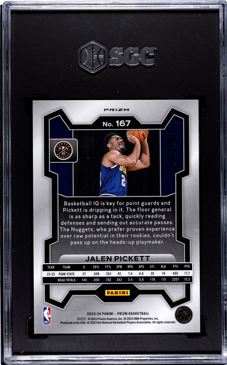 2Asenath Pickettさん専用 Jalen Pickett 2023 Prizm Red Rookie /299 SGC 9.5 #167 Rc | eBay
