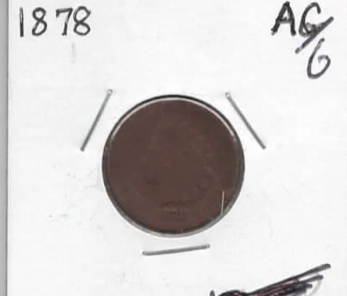 1878 Indian Head Cent AG/G