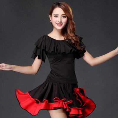 RÄUMUNGVERKAUF C988 Oberteil Lateintanz Tanzkleid Top Oberteil Samba Tango Salsa