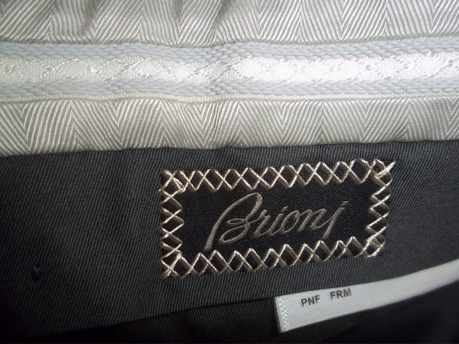 1 Bespoke Brioni Solid Gray Flat Front Wool Dress… - image 6