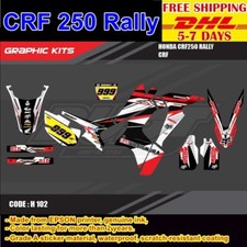 F5 Stickers Kit For Honda Crf250 Rally Motocross Graphics Bike Decals Dlrl001