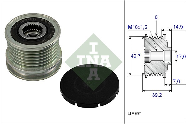 INA 535 0015 10 Generatorfreilauf For MERCEDES-BENZ-image