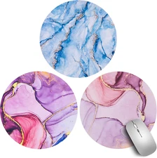 3 Pack Mouse Pads Marble Cute Mousemat for Home Office Work Desk Computer Laptop