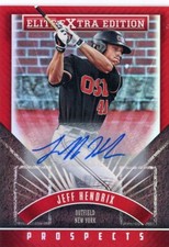 2015 Elite Extra Edition Prospects JEFF HENDRIX Auto No. 124!