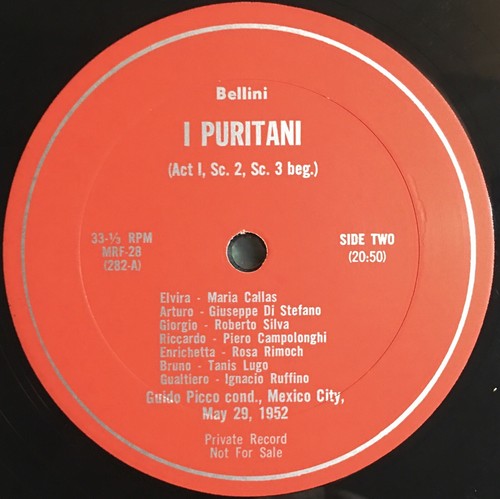 Bellini I Puritani 3LP Box Set Callas Di Stefano Mexico City Private Record Rare - Picture 4 of 8