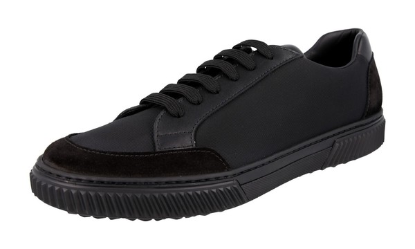 Prada Leder Nylon Stratus Sneaker - 4E3467 - Schwarz - Neu - 11 45-image