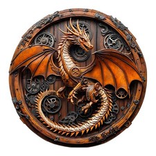 KAAYEE Wooden Puzzles for Adults, 3D Vision Mechanical Dragon Wooden Jigsaw P...