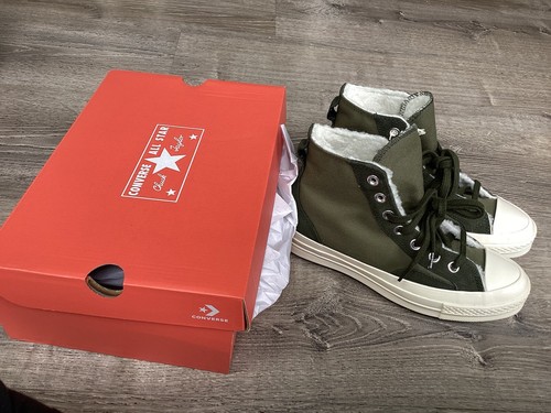 NUOVE sneakers alte Converse Chuck 70 verdi da donna taglia 7 foderate A05055C - Foto 2 di 15