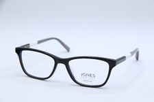 NEW JONES NEW YORK J236 BLACK WHITE AUTHENTIC FRAMES EYEGLASSES 48-15