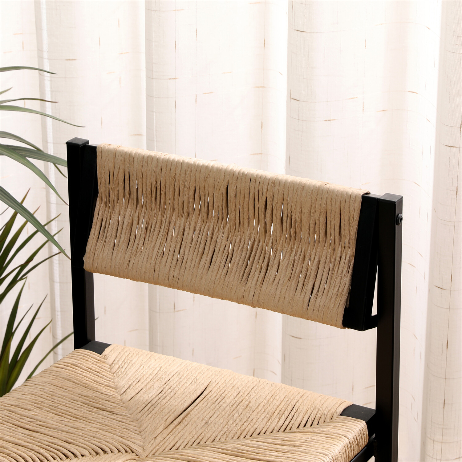 Set of 2 Bar Stools Modern Counter Height Bar Stool Kitchen Dining Chair US