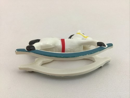 Fisher Price Dollhouse Rocking Horse 1977 Vintage White Red Blue - Picture 6 of 7