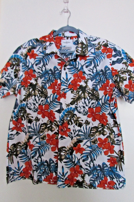 Goodfellows Sh Sl Shirt,Sz L,Floral