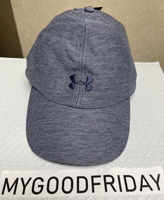 UNDER ARMOUR WOMEN'S STYLISH & SOFT HEATHERED PLAY UP HAT-NAVY HT-905145-RPHK$25