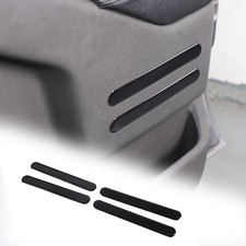 Pegatina negra brillante para puerta delantera ranura moldura para Nissan Frontier 2005-2021
