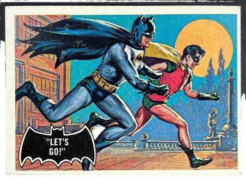 1966 Topps Batman Red Bat Puzzle Back Card #7A The Batline Life