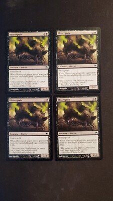 MTG Magic **BLISTERGRUB (x4)** Scars of Mirrodin, Playset, English, Light Play