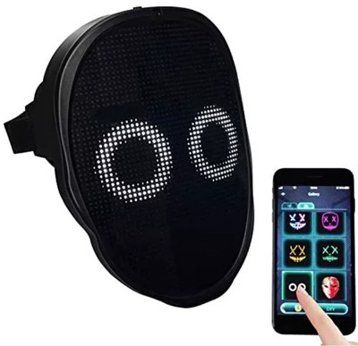 Depointer Life Led Mask with Bluetooth-Compatible App Controlled, Customizable S