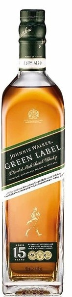 1 Flaschen Johnnie Walker Green Label 0,7 L 15 Jahre 43% Vol. A 0,7L-image