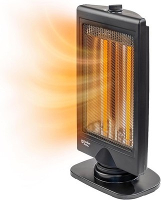 Comfort Zone Oscillating Portable Space Heater, Flat Panel, Halogen, Infrared, E