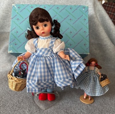Madame Alexander Dorothy & Mini Doll Blue Gingham Dress Red Shoes Wizard of  Oz | eBay