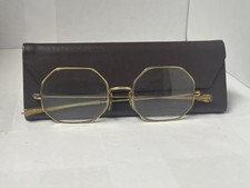 Genuine Bausch  Lomb 48 Gold Toned Octagonal  FRAME ONLY  48-18 120 USA