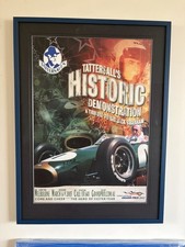 3 time World Champion Jack Brabham Signed Promotional Poster Framed